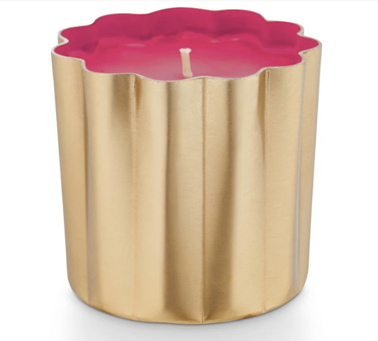 Thai Lily Mini Metal Scalloped Candle by Illume - Shoppe3130