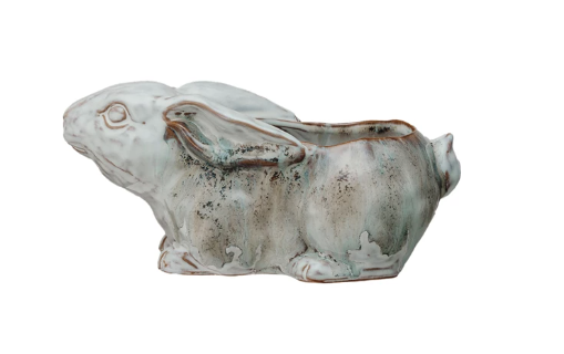 Stoneware Rabbit Planter - Shoppe3130