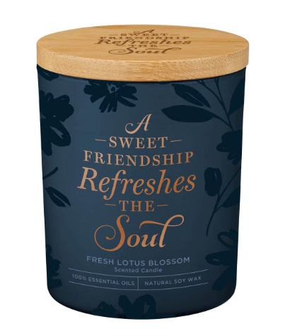 A Sweet Friendship Candle Lotus Blossom