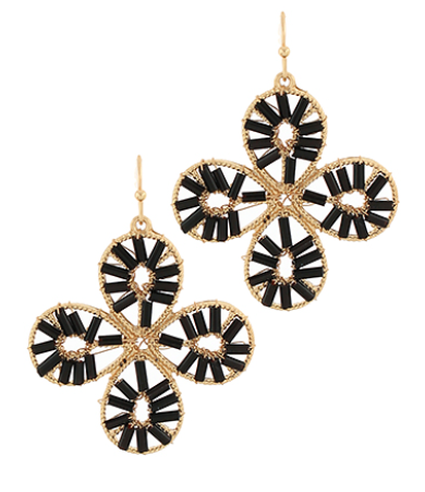 Beaded Beauty of the Cross Earrings