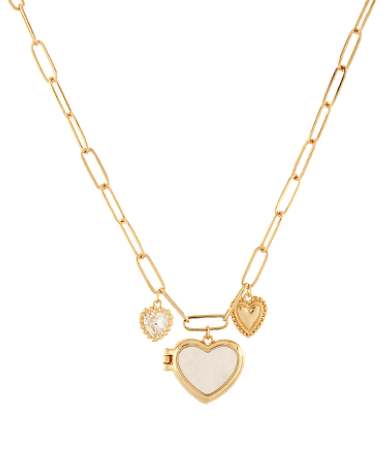 Hanging Onto My Heart Charm Necklace