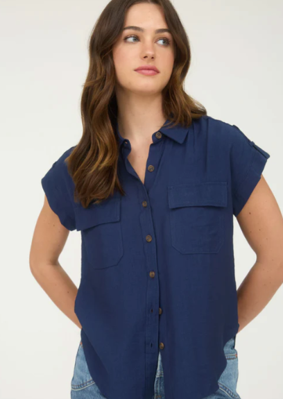 Raelyn Button Up Lightweight Top