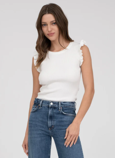 FINAL SALE Something so Sweet Sweater Ruffle Top