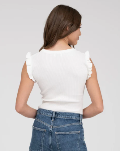 FINAL SALE Something so Sweet Sweater Ruffle Top