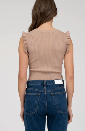 FINAL SALE Something so Sweet Sweater Ruffle Top