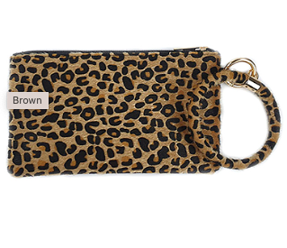 Spotlight Luxe Leopard Wristlet