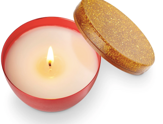 Memory Lane Sparkle Lidded Tin Candle