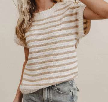 Haliey Stripe Crewneck Knit Pullover