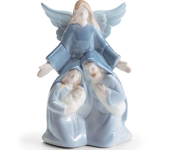Blue/White 1 Piece Holy Family