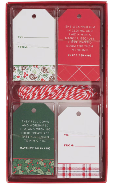 Worship Him Christmas Gift Tag Set