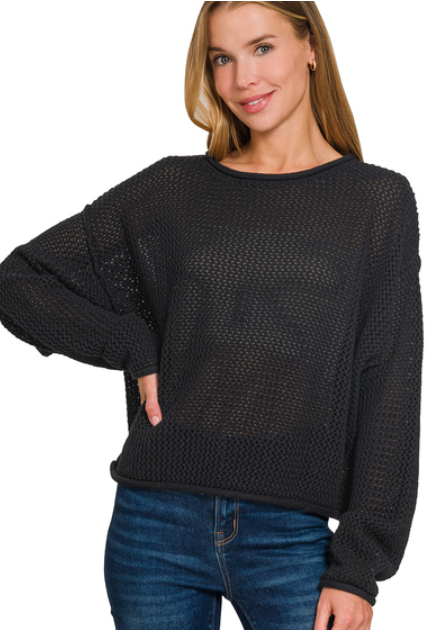 The Lila Rose Knit Textured Sweater
