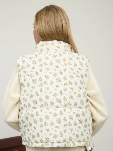 My Kind of Flowers Puffer Vest