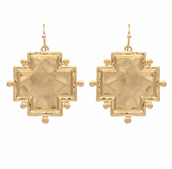 Vintage Cross Earrings