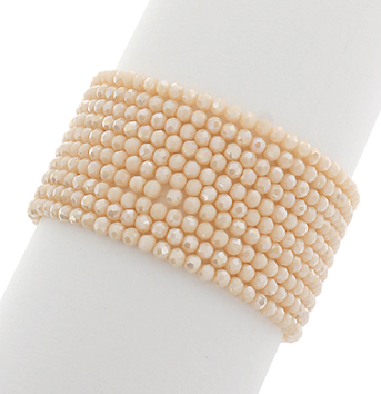 Seed Bead Row Bracelet Stack