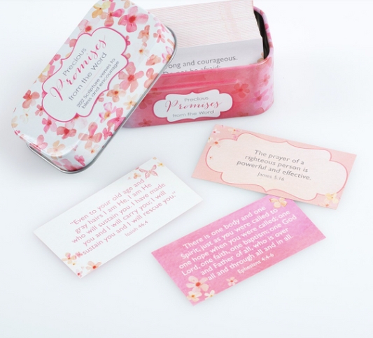 Precious Promises from the Word Scripture Promise Cards in a Gift Tin - Shoppe3130