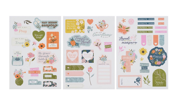 Grow in Grace Bible Journaling Stickers - Shoppe3130