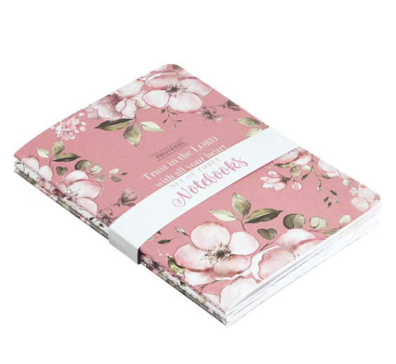 Trust in the Lord Medium Notebook Set - Proverbs 3:5 - Shoppe3130