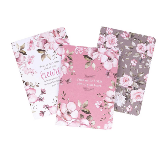 Trust in the Lord Medium Notebook Set - Proverbs 3:5 - Shoppe3130