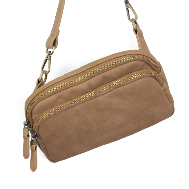 Kylie Double Zip Sling Belt Bag - Shoppe3130