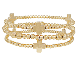 The Daily Cross Bracelet Stack - Shoppe3130