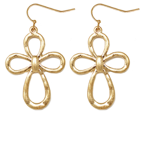 Petal Cross Earrings - Shoppe3130