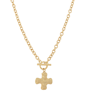 Cross Toggle Chain Necklace - Shoppe3130