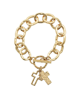 Front Clasp At The Cross Link Bracelet - Shoppe3130