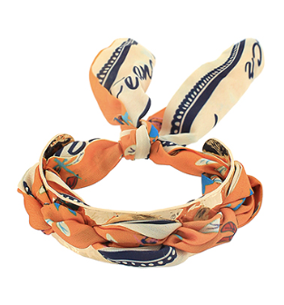 Gold Framed Scarf Bracelet