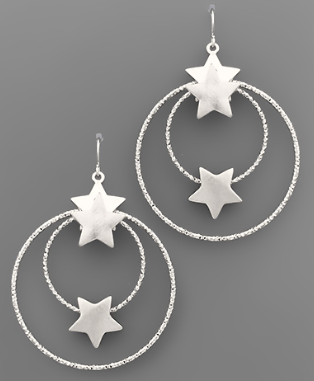 Around the Stars. Textured Earrings - Shoppe3130
