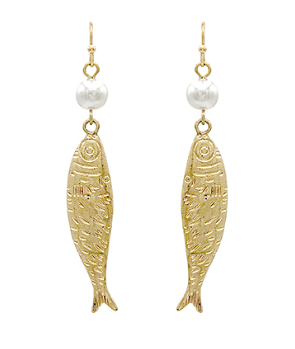 Fish Pearl Earrings