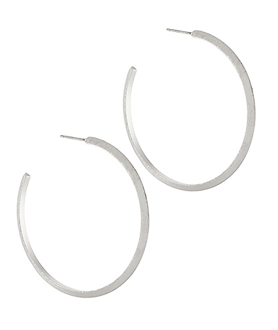 Scratched 50MM Hoop Earrings
