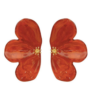 Large Flower Petal Earring