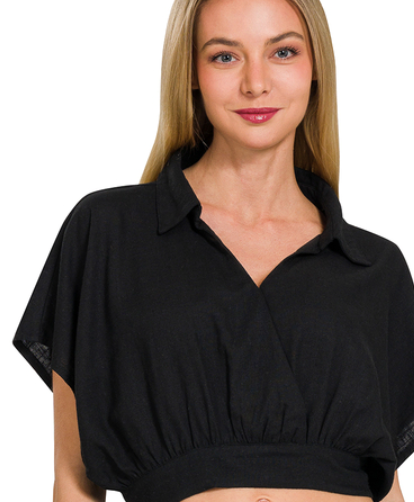 Collared Layering Top