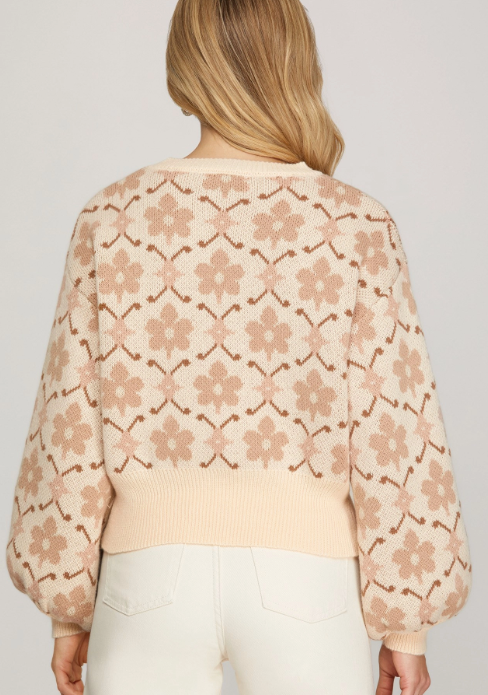 Cozy Magnolia Sweater in Cream