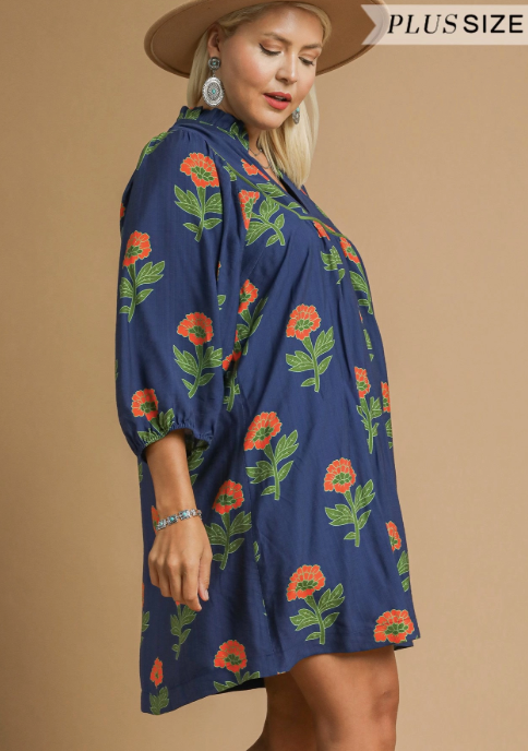 Flora Dreams Dress in Curvy