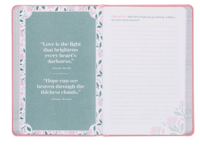 Look Up, Girl! Pink Faux Leather Devotional