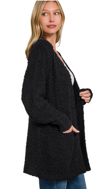 DOORBUSTER Cozy Cutie Popcorn Cardigan