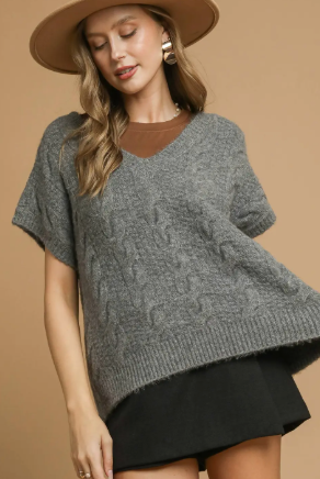 Willow Cable Knit Sweater Vest