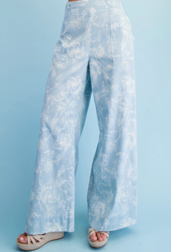 Blue Haven Wide Leg Pants - Shoppe3130