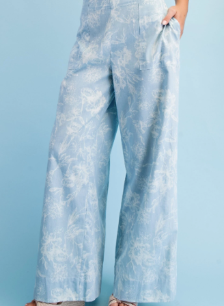 Blue Haven Wide Leg Pants - Shoppe3130