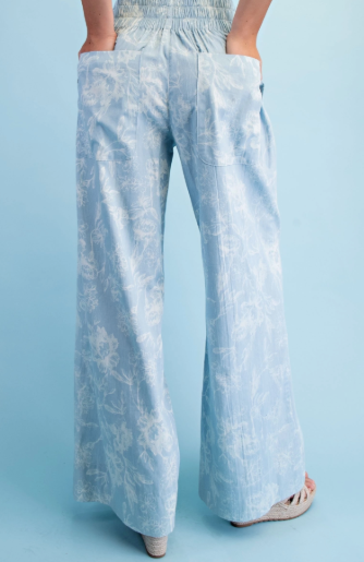 Blue Haven Wide Leg Pants - Shoppe3130