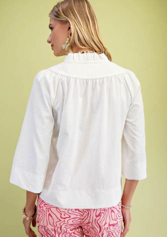Angelic Breeze Blouse in White - Shoppe3130