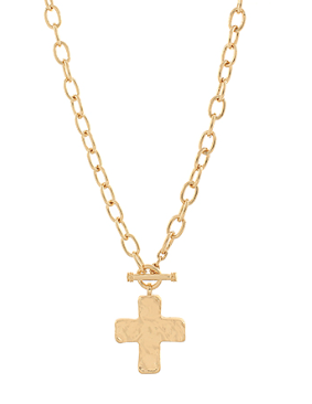 Walk By Faith Cross Necklace