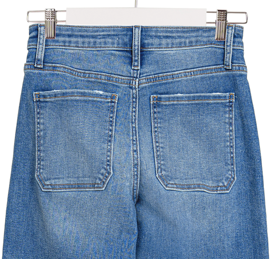 Wide Leg Cropped Zen Denim Jeans in Curvy - Shoppe3130