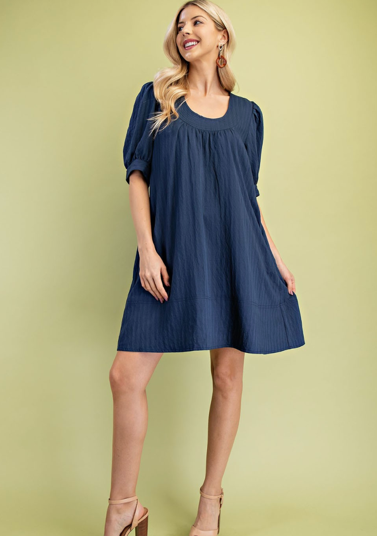 Carried Away Again Navy Mini Dress - Shoppe3130