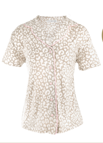 Amanda Blu Taupe Leopard Cozy Pajama Set - Shoppe3130