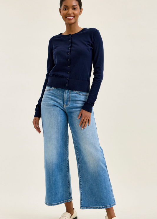 Claudia Ankle Wide Medium Ease Judy Blue Jeans in Curvy - Shoppe3130