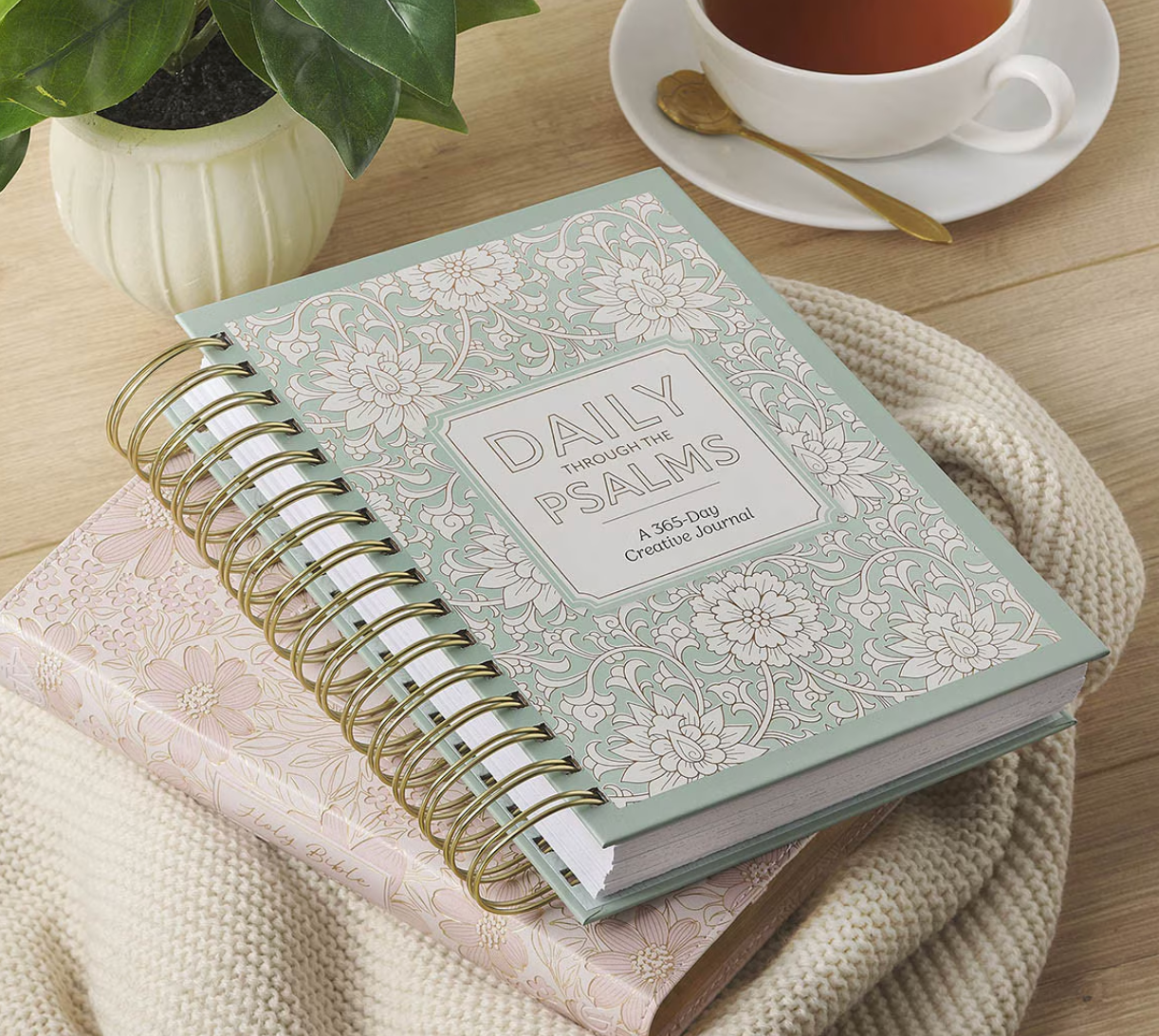Daily Through the Psalms: A 365-Day Spiral-bound Creative Journal