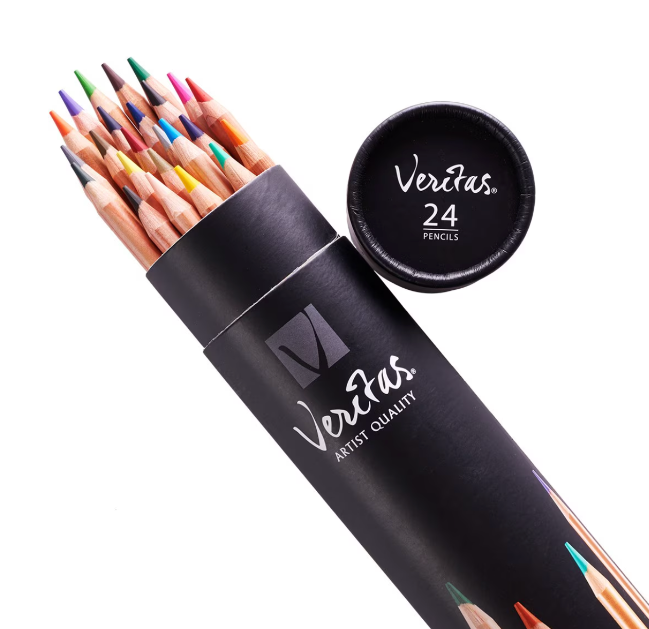 Veritas Coloring Pencils in Cylinder - Set of 24