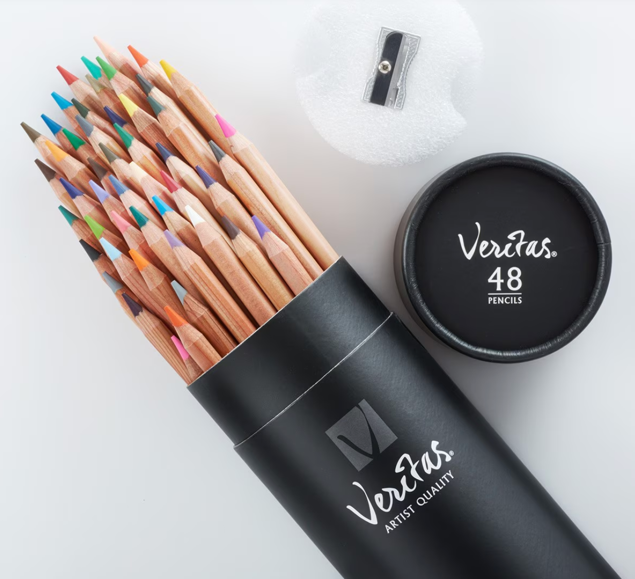 Veritas Coloring Pencils in Cylinder - Set of 48